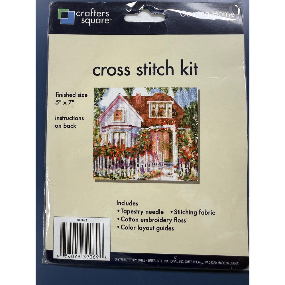 Crafters Square Coming Home House Counted Cross Stitch Kit New in Package